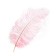 Feather for decor, length: from 45 to 60 cm, pink color