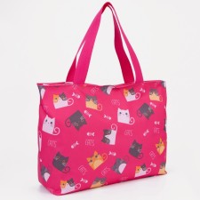 Bag beach on lightning, pink color