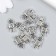 Decor for creativity Metal "Robot" set 10 pcs silver 1.1x1.8 cm