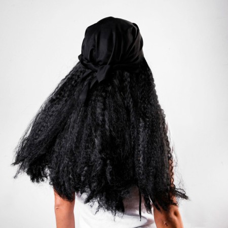 Pirate carnival wig, bandana with long hair, 110 g-1