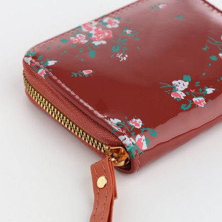 Women's wallet with lightning, brown color-3