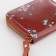 Women's wallet with lightning, brown color