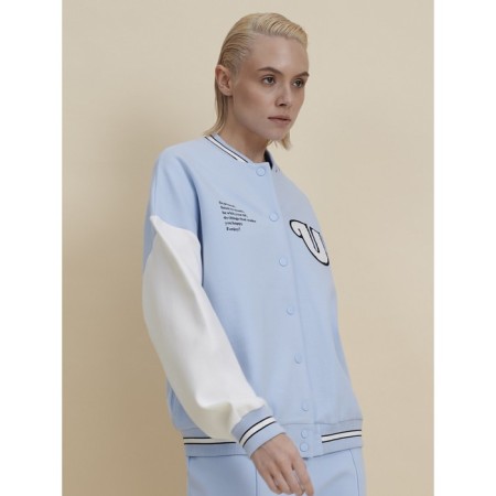 Female jacket, size m, blue color-6