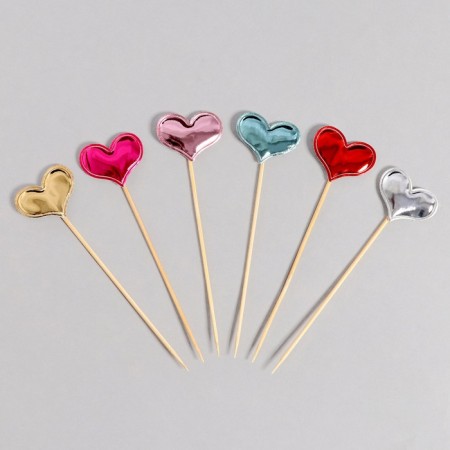 Swims "hearts", 15 cm, set 24 pcs