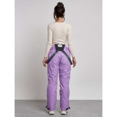 Semi -combinezone ski insulated female winter, size 46, purple color-3