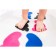 Anti -exceling bathroom mats EVERYDAY BABY, with temperature indicator, pink color, 4 pcs. 50