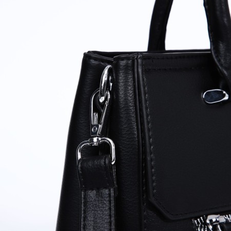 Luggage bag, external pocket, black color-4