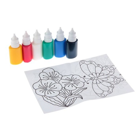 Stained glass paints, 6 colors x 20 ml-1