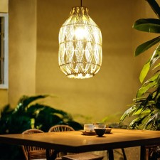 Ceiling Lamp from the rattan 