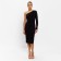Women's dress Minaku: Partydress Black color, size 48