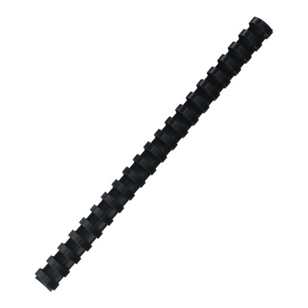 Plastic binding springs, d = 19mm, 100 pieces, sew 131-170 sheets, white/black, Geleos-3