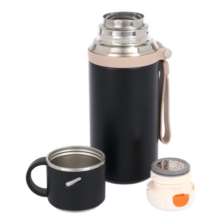 Thermos, 600 ml, Drink retains heat 10 hours, black-2