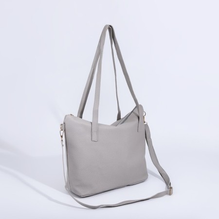 Bag Women's Tout with zipper, gray color-1