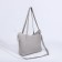 Bag Women's Tout with zipper, gray color
