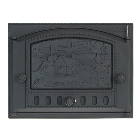 Door fireplace “House in the village”, DK-2B, Rubtsovsk, 375x300 mm
