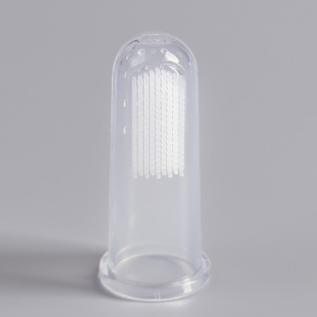 An animal brush brush, 5.5 x 2.5 cm, transparent container 7 x 4 cm-2