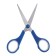 Chancellery scissors "Tropic", 13.5 cm, plastic handles, blister, hull mix