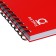 Notebook B5 100 sheets, a cage on a spiral, erichkrause, "IQ fineline classic" plastic cover red cover