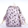 School backpack from textiles on lightning, 3 pockets, pencil case, pink color