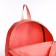 A backpack with a zipper, external pocket, pink color