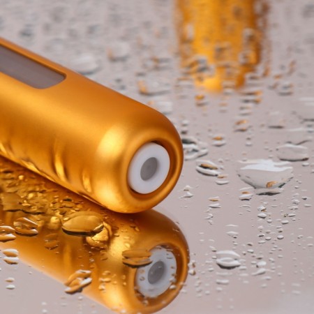 Perfume atomizer, with a spray, 10 ml, golden color-4