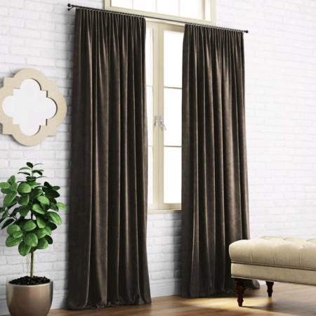 Set of curtains "Kim", size 140 x 270 cm - 2 pcs, wenge