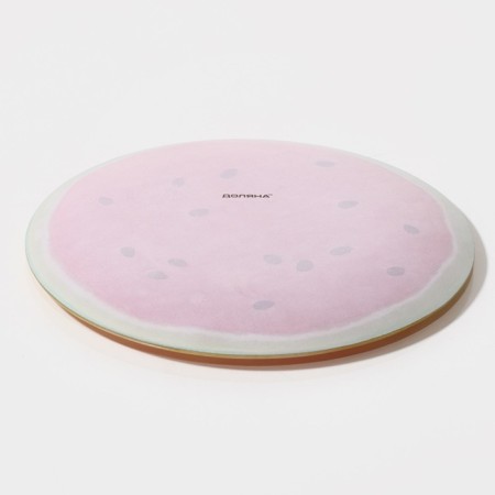 Plate Glass Dunch Dailers "Sweet watermelon", D = 20 cm-2
