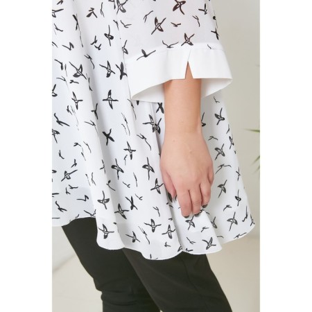 Women's tunic, size 72, white color-5
