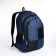 Youth backpack from textiles, 2 departments, 4 pockets, blue color