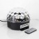 Light device "Crystal ball" 17.5 cm, speaker, glow RGB, 220 V