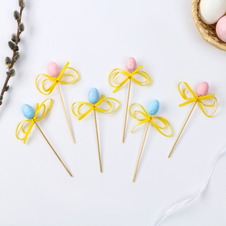 Swap eggs with a bow, mix, set 6 pcs.-1