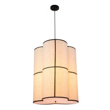 Suspended Indigo lamp, 13019/b/3p Black. 3x60W, E27, 400x400x520/2020 mm, beige color