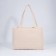 Bag-tout on lightning, beige color