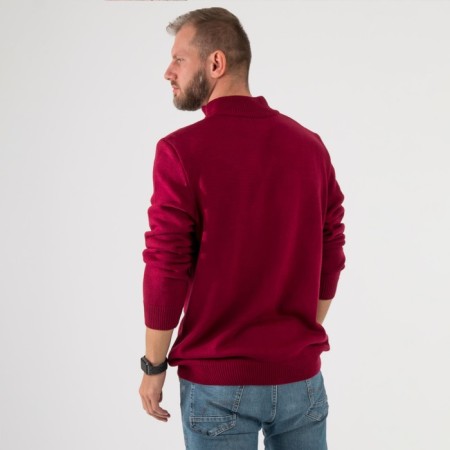 Cardigan male SL, 50, burgundy-2