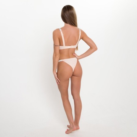 Female set (top and panties), beige color, size 85C-17