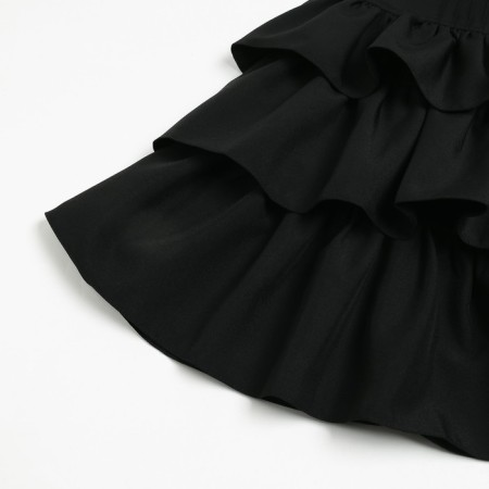 School sundress for girls, black color, height 146 cm-7