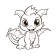 Dragons. Coloring for kids