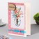 Postcard "Congratulations!" Handmade, vase, 11.5x17 cm