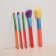 A set of makeup brushes "Pencil", 5 items, multi -colored