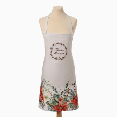 Apron Ethel "Poinsia" 60x70 cm, 100% cotton, sarzha 190 g/m2-8