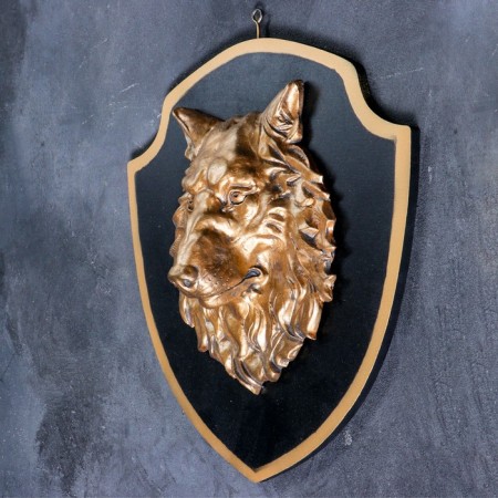 Panel "Wolf's Head" Bronze/Black, 40cm-1