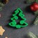 Form for cookies "Christmas tree", cutting, stamp, 8.5 × 8 cm, green color