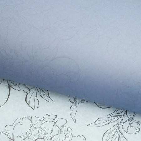 Paper packaging craft double -sided "lilac flowers", 50 x 70 cm