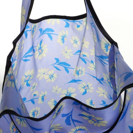 Household bag without fastening, folding, blue color-2