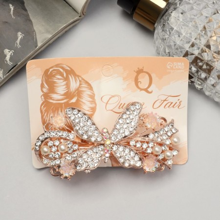 Hair hairpin "Merli" butterfly shine, 8.5 cm-2