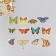 Stickers for creativity "World of butterflies" embossing gold set 48 pcs 9x7x0.8 cm