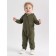 Children's overalls on Mowbaby Dino zipper, height 62 cm, green color