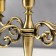 Summary Metal for 5 candles "Laconic" color of brass 26.5x27.5x10 cm