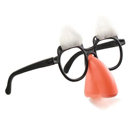 Carnival glasses-mask, eyebrows, large nose, 17 × 4 × 19 cm, mix-3