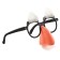Carnival glasses-mask, eyebrows, large nose, 17 × 4 × 19 cm, mix